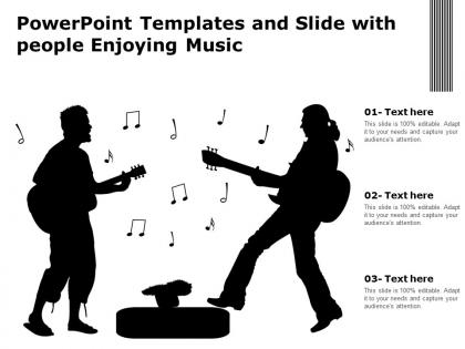 Powerpoint templates and slide with people enjoying music
