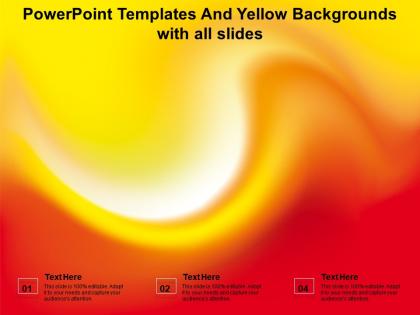 Powerpoint templates and yellow backgrounds with all slides