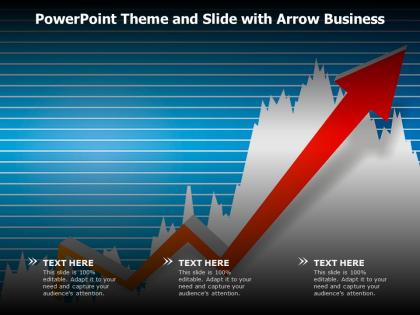 Powerpoint theme and slide with arrow business