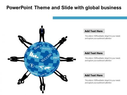 Powerpoint theme and slide with global business