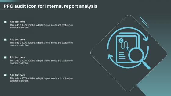 PPC Audit Icon For Internal Report Analysis