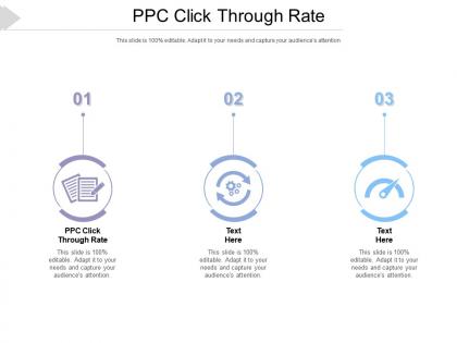 Ppc click through rate ppt powerpoint presentation infographics icon cpb