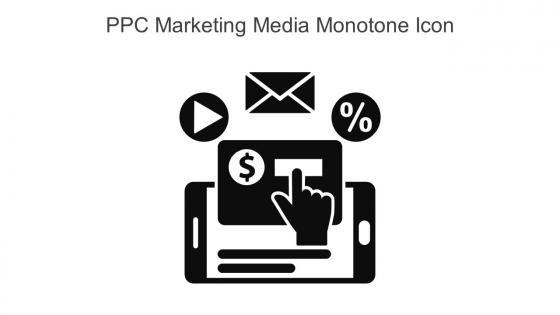 PPC Marketing Media Monotone Icon In Powerpoint Pptx Png And Editable Eps Format