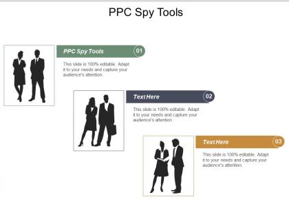 Ppc spy tools ppt powerpoint presentation gallery visual aids cpb