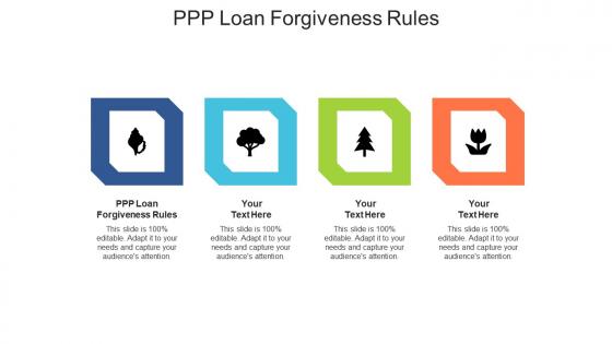 Ppp loan forgiveness rules ppt powerpoint presentation styles background images cpb