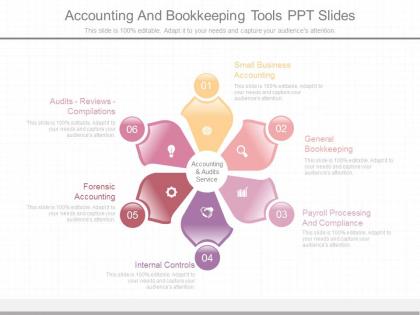 Ppt accounting and bookkeeping tools ppt slides