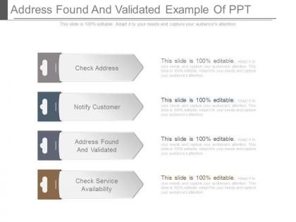 Ppt address found and validated example of ppt