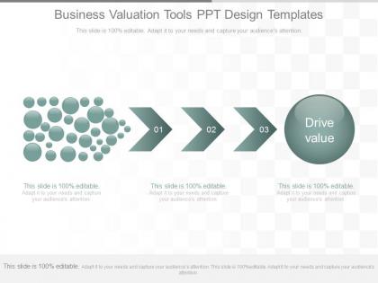 Ppt business valuation tools ppt design templates