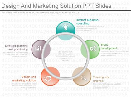 Ppt design and marketing solution ppt slides