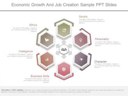 Ppt economic growth and job creation sample ppt slides