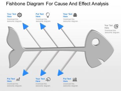 Ppt fishbone diagram for cause and effect analysis powerpoint template