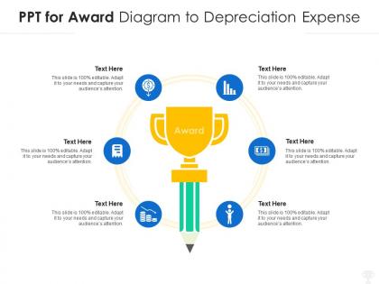 Ppt for award diagram to depreciation expense infographic template