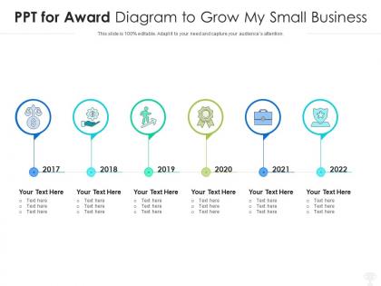 Ppt for award diagram to grow my small business infographic template
