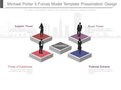 Ppt michael porter 5 forces model template presentation design