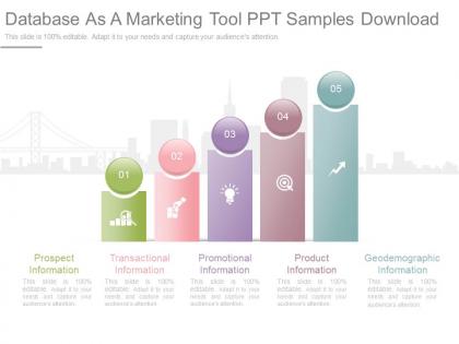 Ppts database as a marketing tool ppt samples download