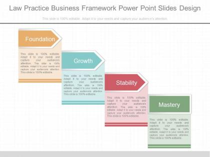 Ppts law practice business framework power point slides design