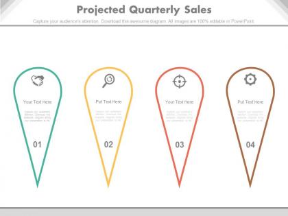 Ppts projected quarterly sales powerpoint slides