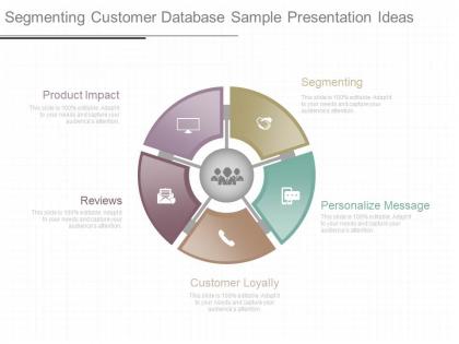 Ppts segmenting customer database sample presentation ideas