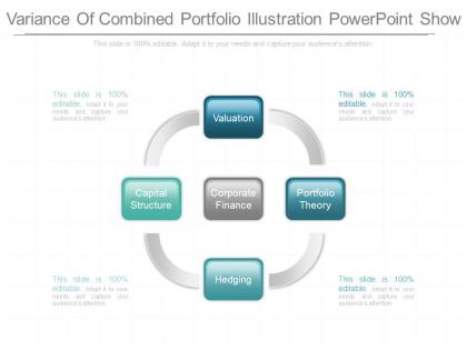 Ppts variance of combined portfolio illustration powerpoint show