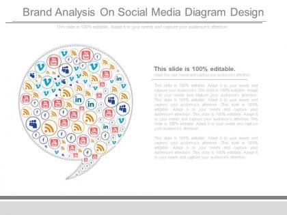 Pptx brand analysis on social media diagram design
