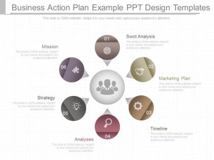 Pptx business action plan example ppt design templates