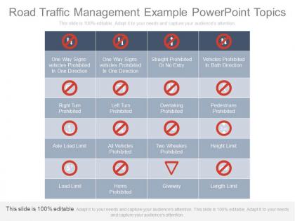 Pptx road traffic management example powerpoint topics
