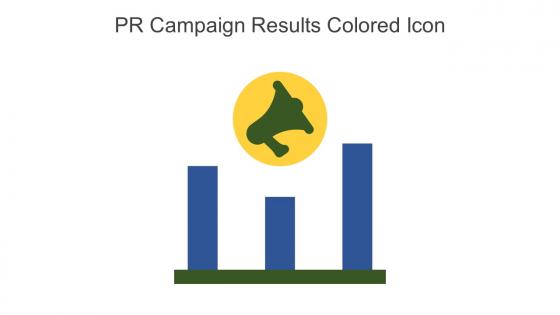 PR Campaign Results Colored Icon in powerpoint pptx png and editable eps format