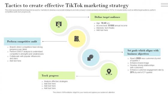 PR Marketing Guide To Build Positive Tactics To Create Effective Tiktok Marketing Strategy MKT SS V