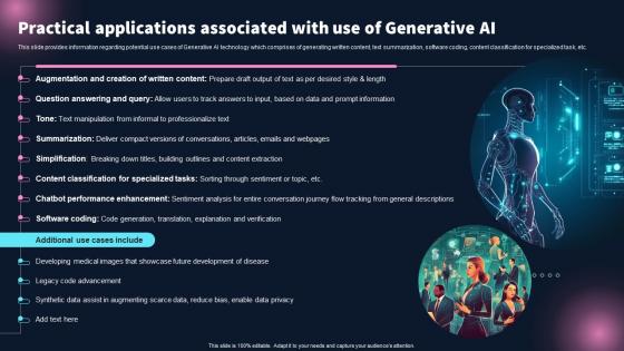 Practical Applications Associated With Use Ai Best 10 Generative Ai Tools For Everything AI SS