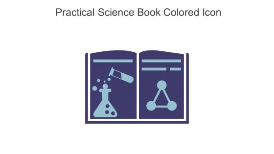 Practical Science Book Colored Icon In Powerpoint Pptx Png And Editable Eps Format