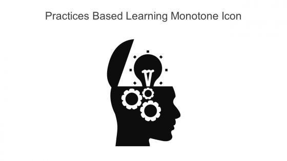Practices Based Learning Monotone Icon In Powerpoint Pptx Png And Editable Eps Format
