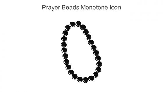 Prayer Beads Monotone Icon In Powerpoint Pptx Png And Editable Eps Format