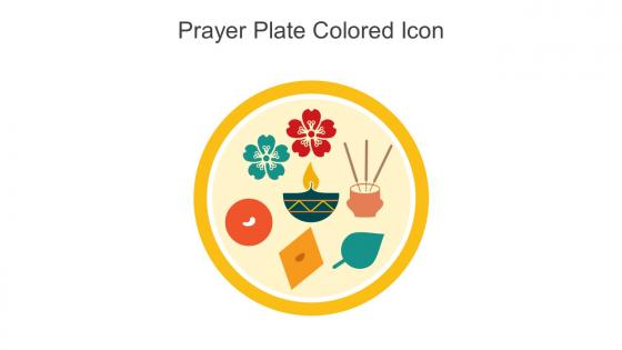Prayer Plate Colored Icon In Powerpoint Pptx Png And Editable Eps Format