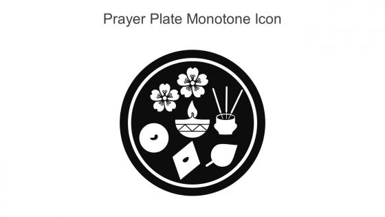 Prayer Plate Monotone Icon In Powerpoint Pptx Png And Editable Eps Format