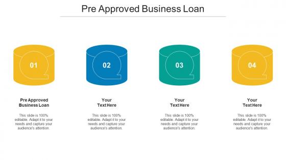 Pre Approved Business Loan Ppt Powerpoint Presentation Show Format Cpb