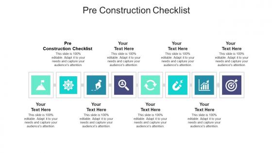 Pre construction checklist ppt powerpoint presentation summary background image cpb