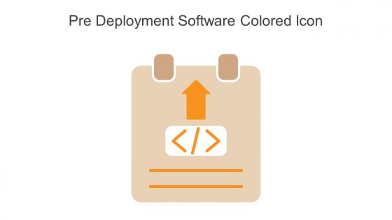 Pre Deployment Software Colored Icon In Powerpoint Pptx Png And Editable Eps Format