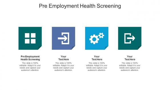 Pre employment health screening ppt powerpoint presentation portfolio slideshow cpb