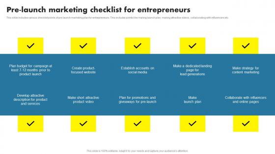 Pre Launch Marketing Checklist For Entrepreneurs