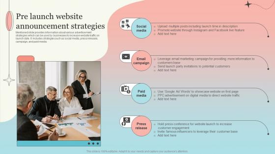 Pre Launch Website Announcement Strategies New Website Launch Plan For Improving Brand Awareness