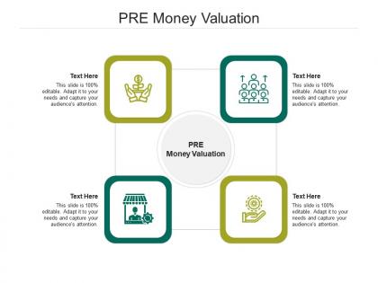 Pre money valuation ppt powerpoint presentation styles brochure cpb
