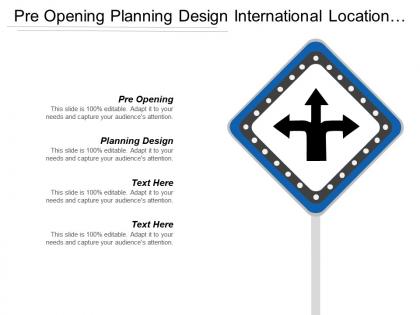Pre opening planning design international location distribution location cpb