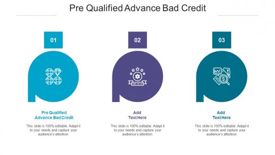 Pre Qualified Advance Bad Credit Ppt Powerpoint Presentation Infographics Files Cpb