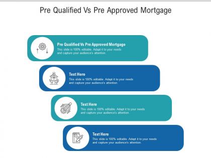 Pre qualified vs pre approved mortgage ppt powerpoint presentation slides deck cpb