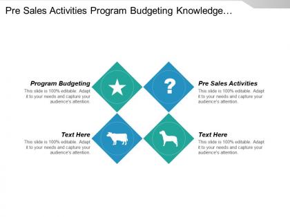 Pre sales activities program budgeting knowledge management definition cpb
