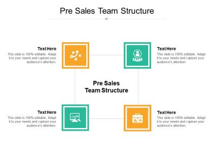 Pre sales team structure ppt powerpoint presentation layouts clipart images cpb