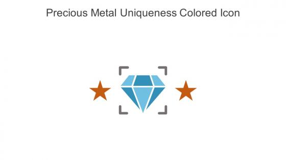 Precious Metal Uniqueness Colored Icon In Powerpoint Pptx Png And Editable Eps Format