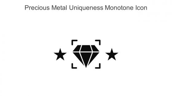 Precious Metal Uniqueness Monotone Icon In Powerpoint Pptx Png And Editable Eps Format