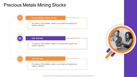 Precious Metals Mining Stocks In Powerpoint And Google Slides Cpb