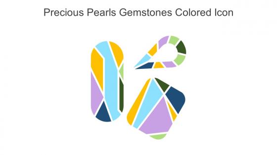 Precious Pearls Gemstones Colored Icon In Powerpoint Pptx Png And Editable Eps Format